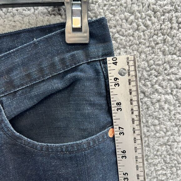 Men's 32X32 Levi's 511 Slim Fit Straight Leg Dark Wash Blue Denim Jeans - Picture 4 of 16